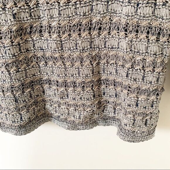 Lucky Brand Silver Gray Glitter Knit Longsleeve Lightweight Sweater - Picture 7 of 9